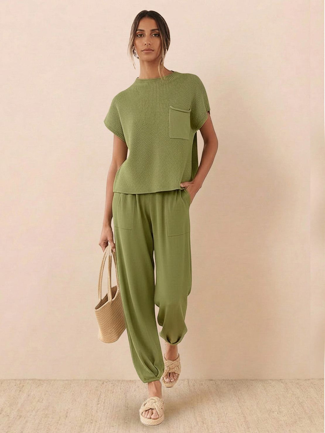 Relaxed Knit Two-Piece Set