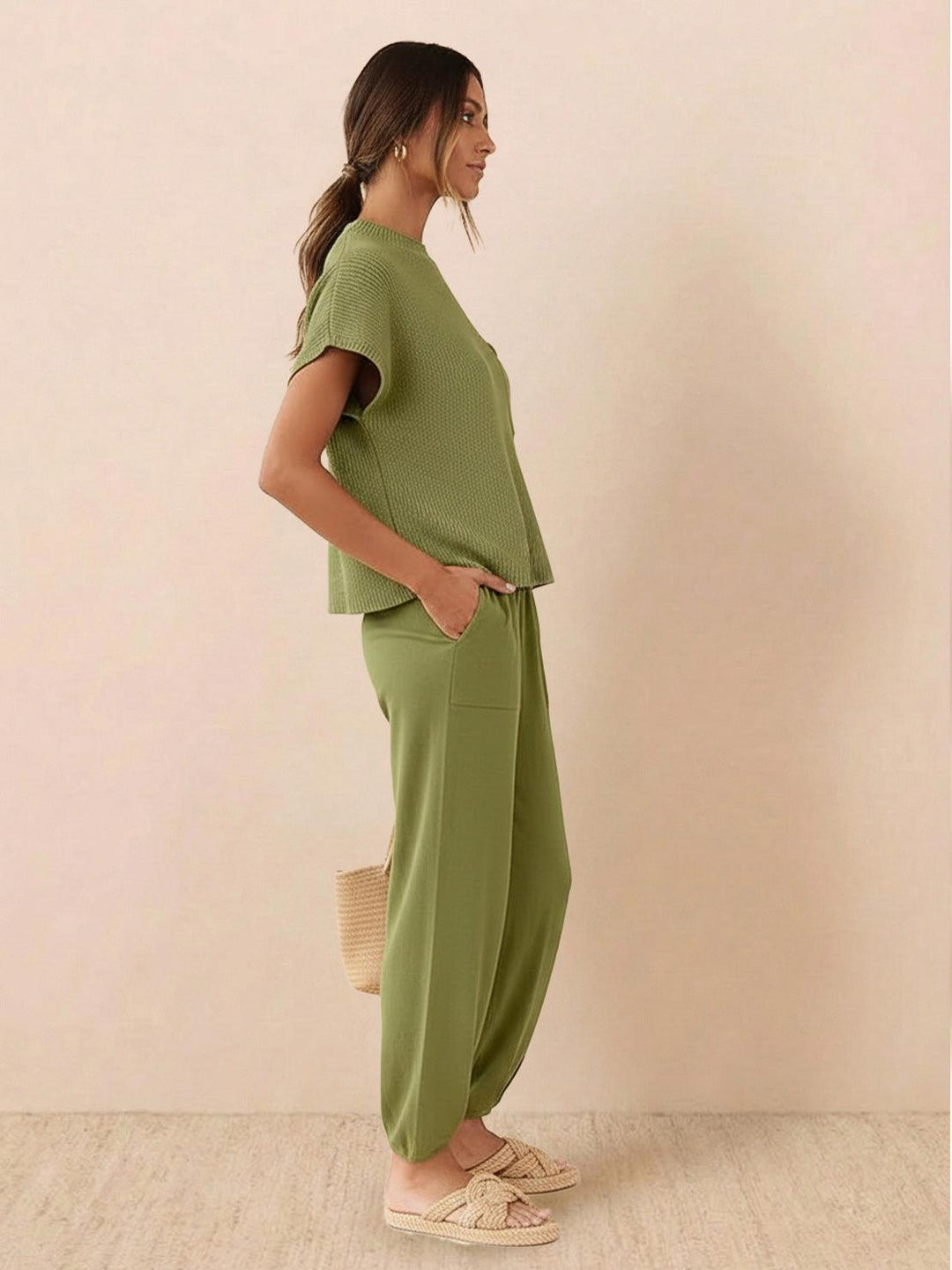 Relaxed Knit Two-Piece Set
