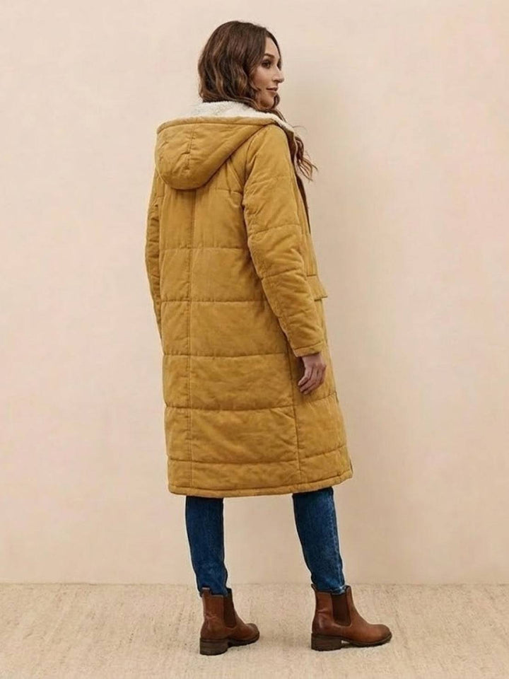 Sherpa-Lined Hooded Teddy Coat