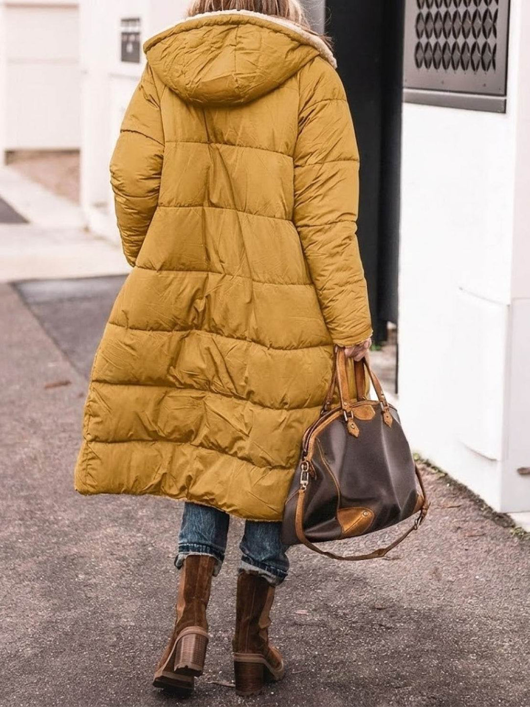 Sherpa-Lined Hooded Teddy Coat