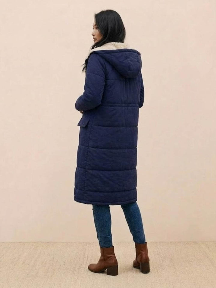 Sherpa-Lined Hooded Teddy Coat