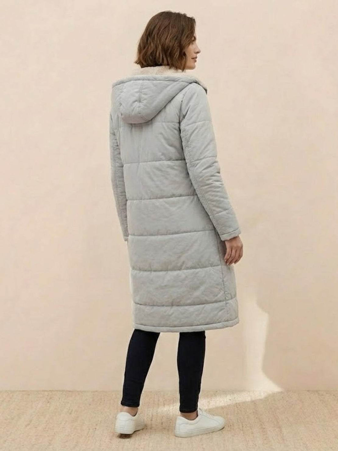 Sherpa-Lined Hooded Teddy Coat