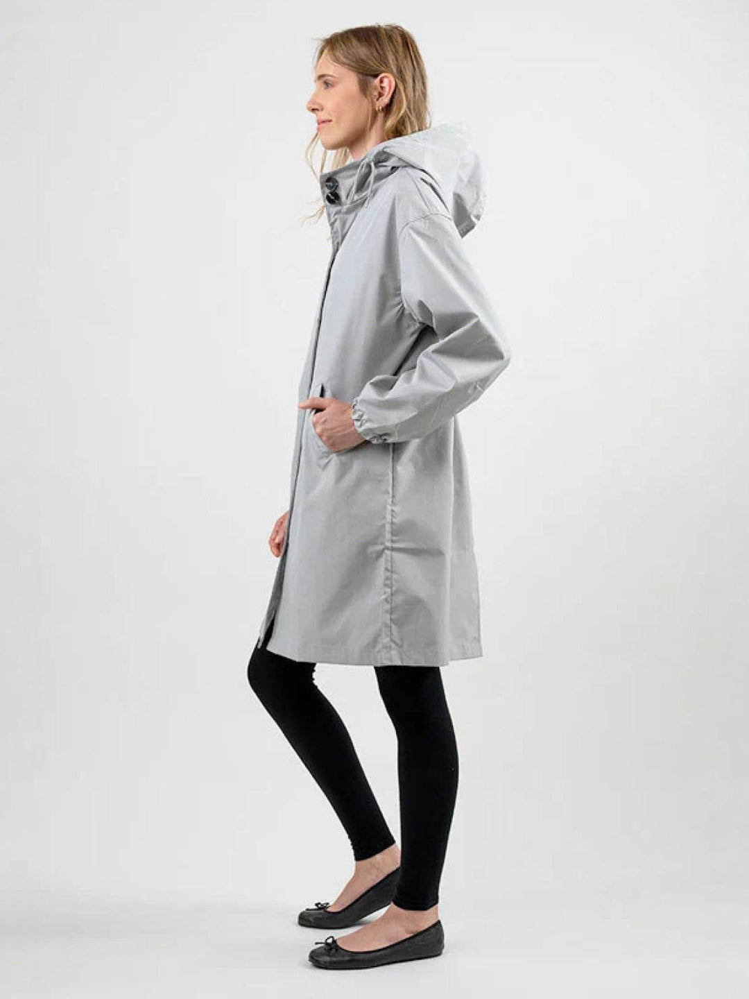 Water Resistant Oversized Hooded Windbreaker Rain Jacket