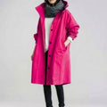 Water Resistant Oversized Hooded Windbreaker Rain Jacket