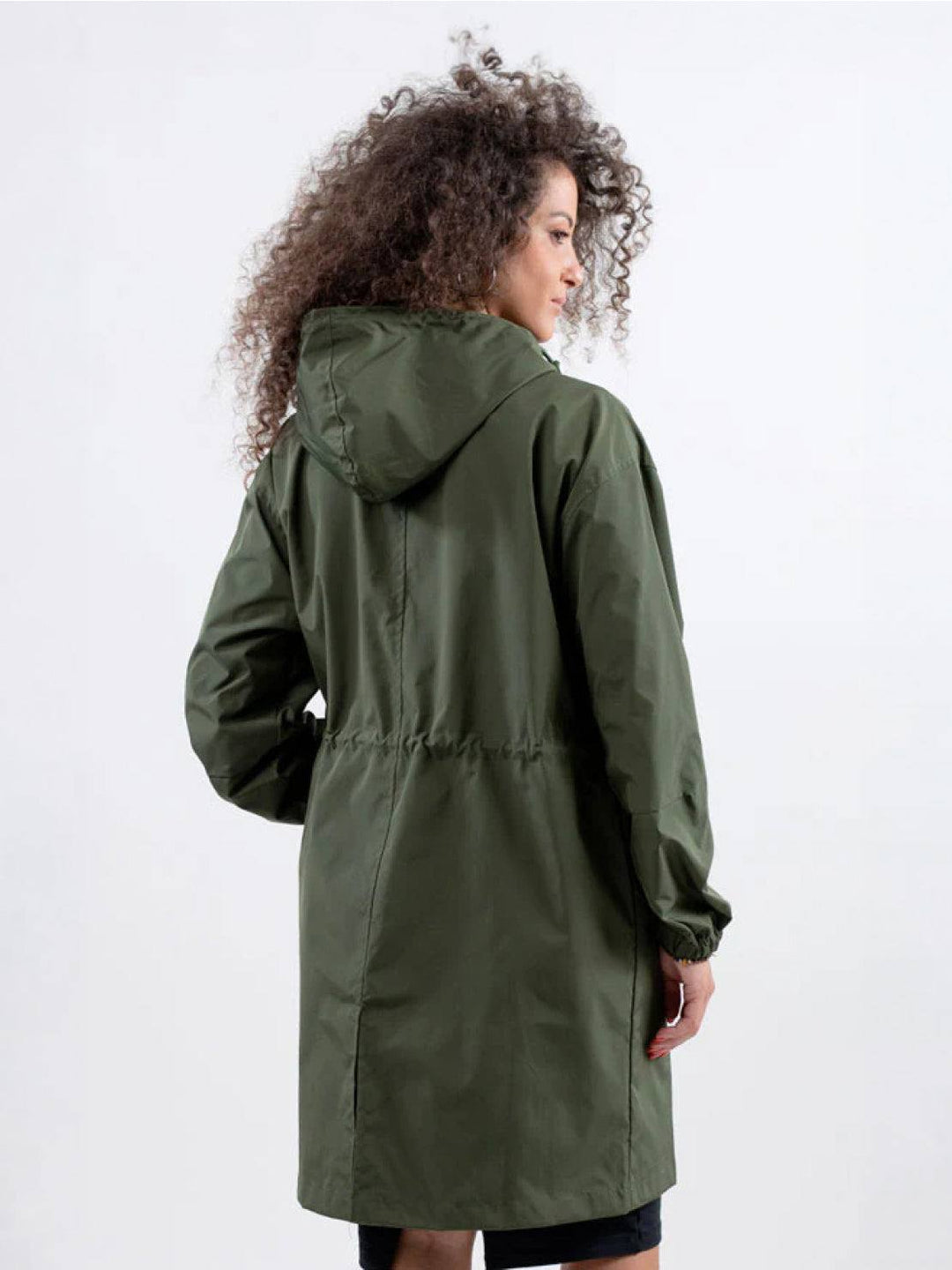 Water Resistant Oversized Hooded Windbreaker Rain Jacket