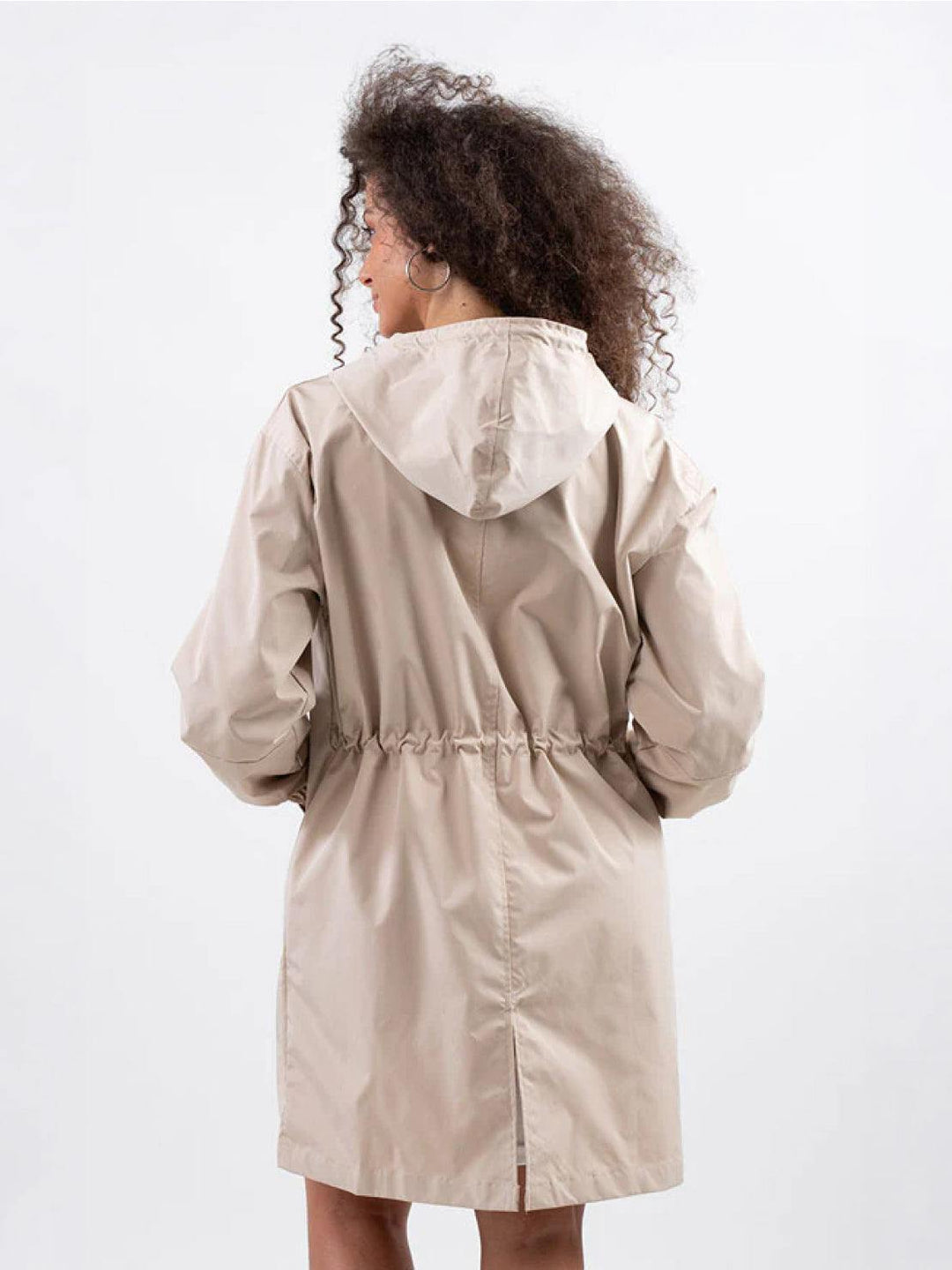 Water Resistant Oversized Hooded Windbreaker Rain Jacket